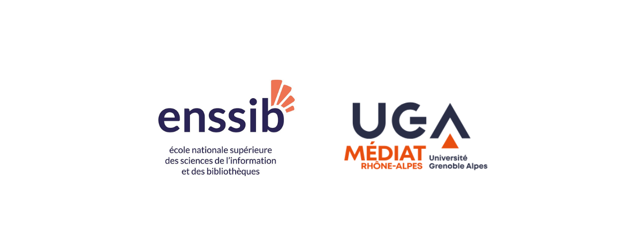 logo de l'enssib et mediat sur fond blanc