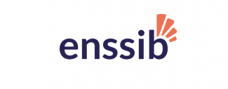 logo de l'enssib sur fond blanc